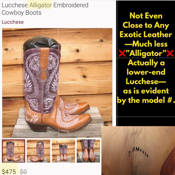 🛑 Buying Lucchese Cowboy Cowgirl Western Boots? Read this! - Picture 13 of 14